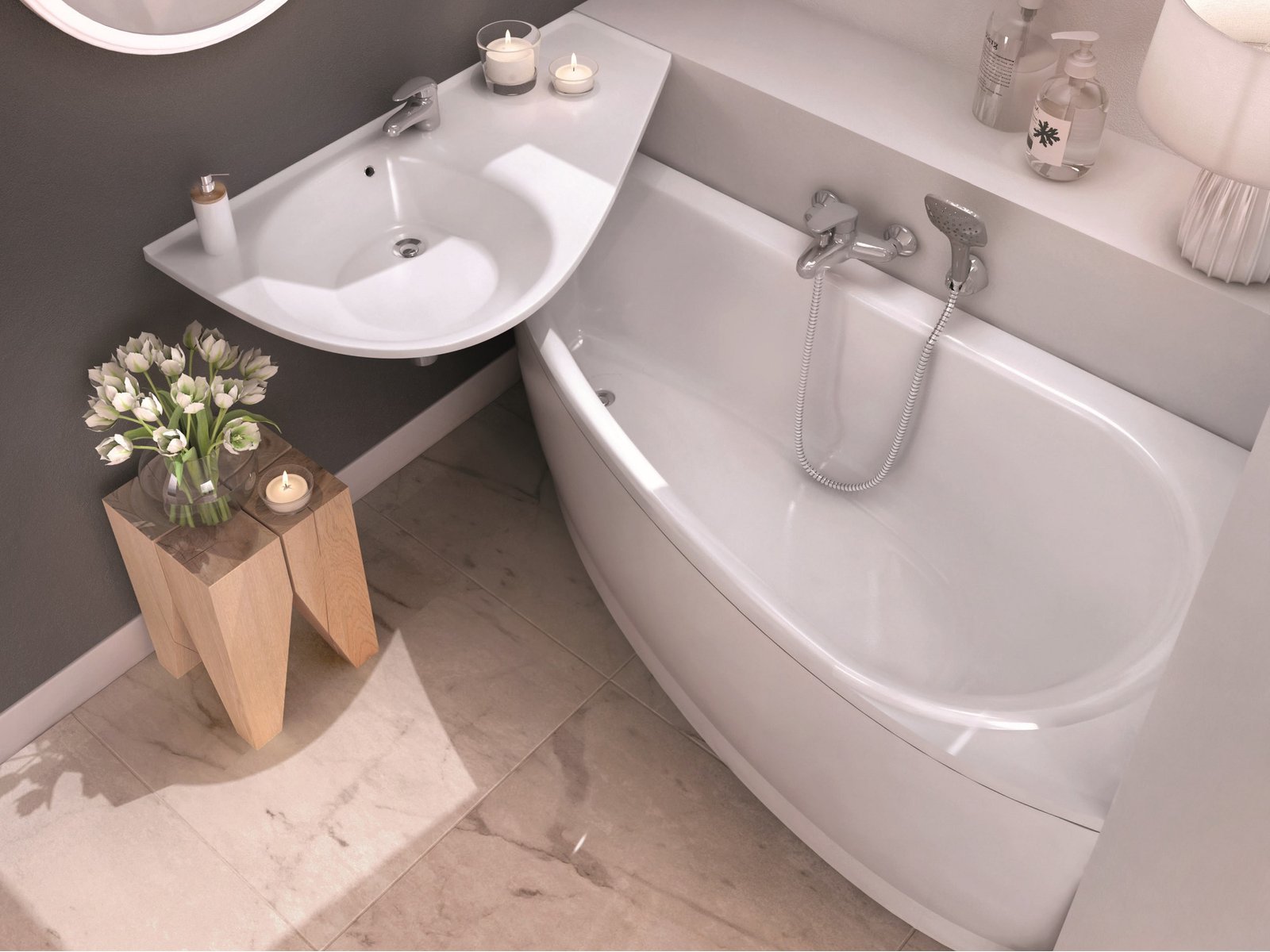 Ravak Avocado wanna narożna 150x75 cm prawa biała CS01000000