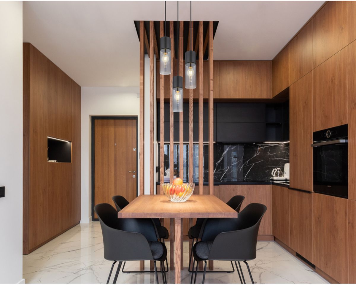 Globo Lighting Annika lampa wisząca 3x25W czarny mat/szkło przydymione 21000-3HB