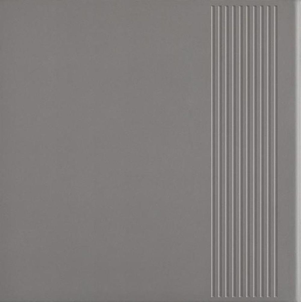 Paradyż Bazo stopnica 30x30 cm prosta szary mat