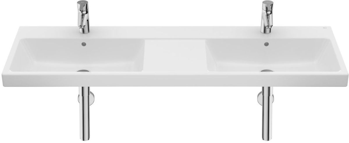 Roca Gap umywalka 140x46 cm ścienna podwójna Supraglaze biała A3270MUS00 - Wysyłka w 24h