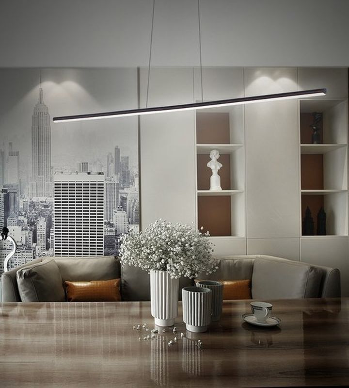 Altavola Design Linea lampa wisząca 15W czarny LA089/P_120_4k_black_dimm