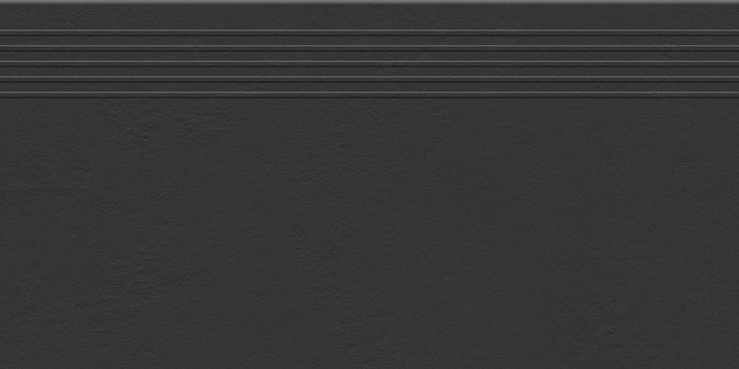 Tubądzin Industrio Anthrazite Mat stopnica podłogowa 29,6x59,8 cm