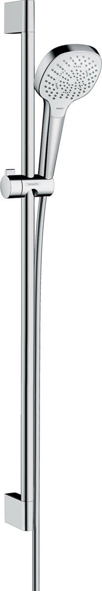 Hansgrohe Croma Select E zestaw prysznicowy ścienny biały/chrom 26590400