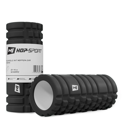 Wałek roller do masażu EVA 33cm czarny