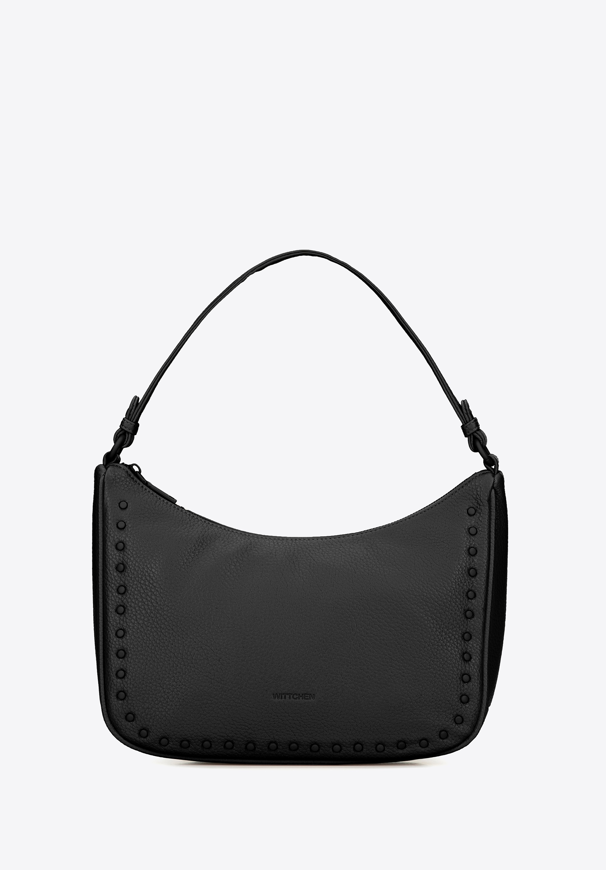 Damska torebka na ramię z imitacji skóry czarna