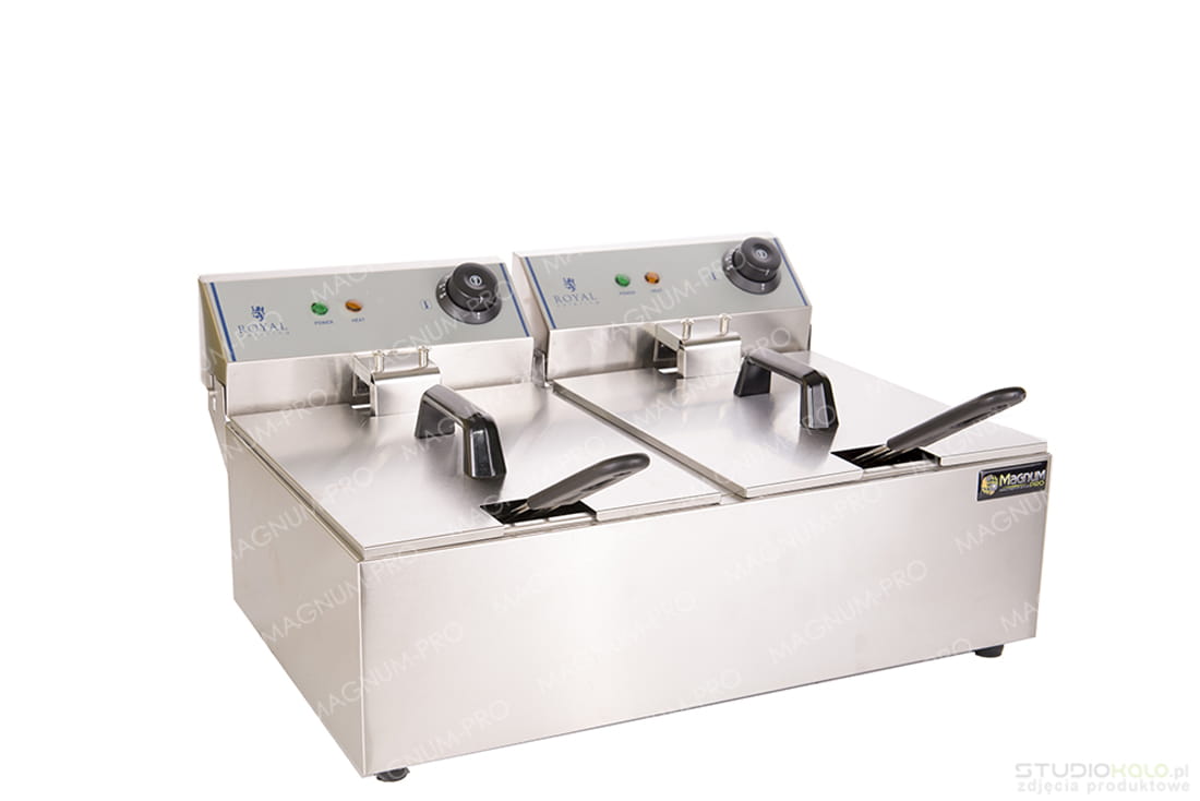 Podwójna frytkownica 2x10 litrów ECO