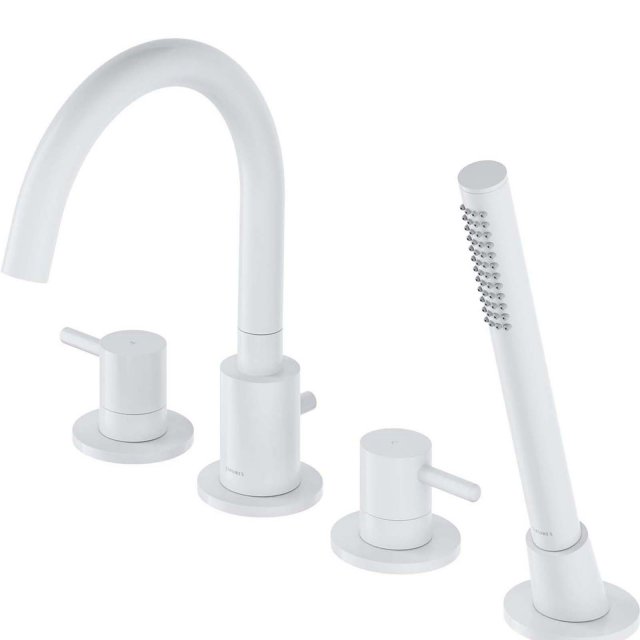 OMNIRES Bateria wannowa Y 4-otworowa biały mat Y1232WM