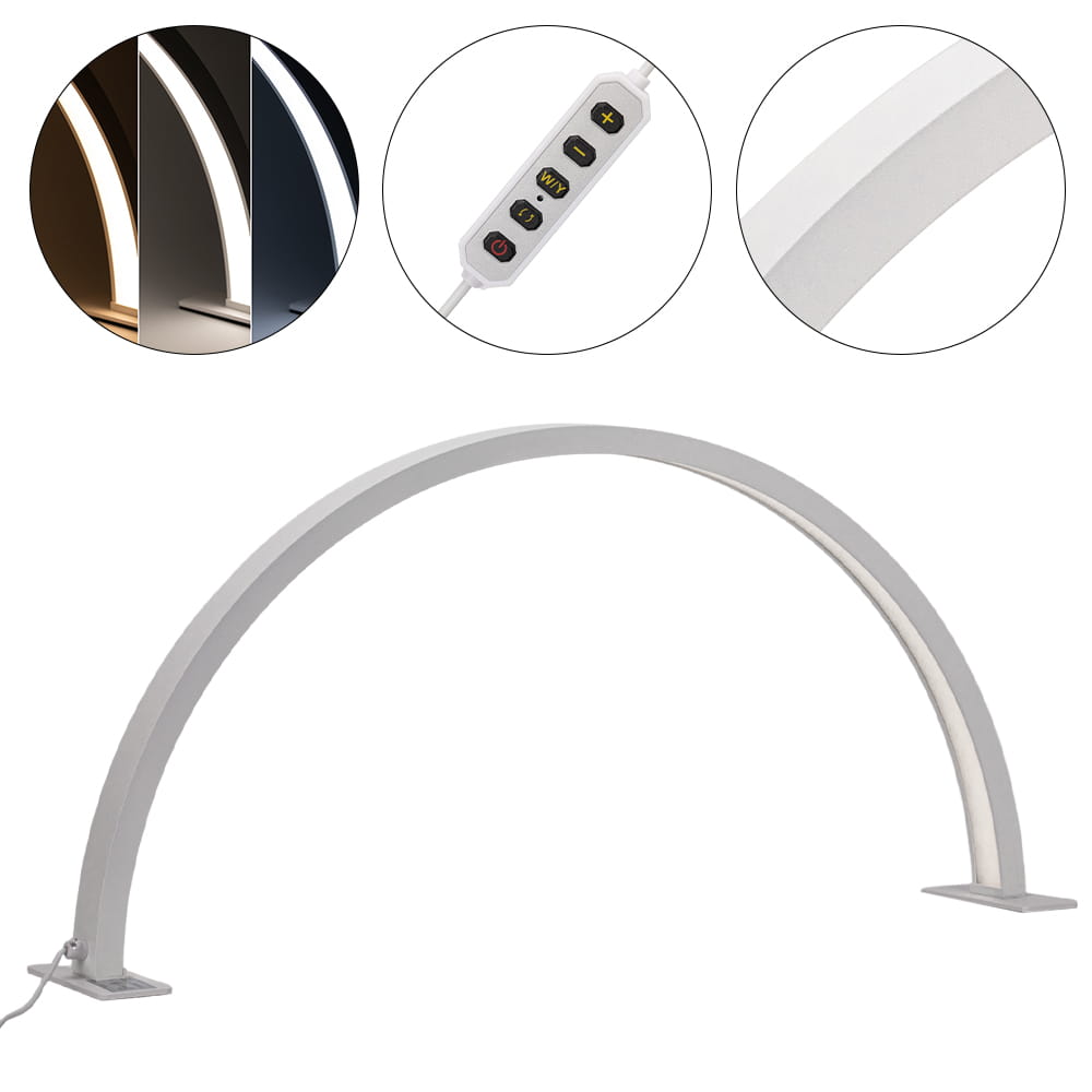 Lampa kosmetyczna LED łuk 35W biurkowa bezcieniowa biała rozmiar L HQ-75X