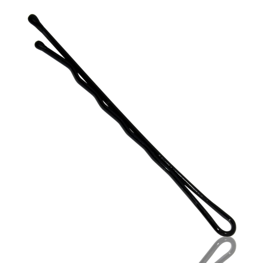 Wsuwki do włosów czarne z kulkami 6 cm 20 szt