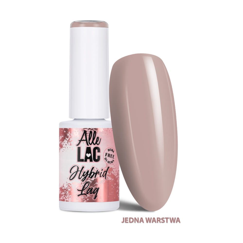 Lakier hybrydowy LED/UV Gel Polish Browns B1 Naked AlleLac HEMA/Di-HEMA Free 6g