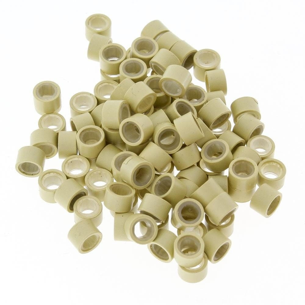 Mikroringi z silikonem do przedłużania włosów 6 mm kolor Nr 12 500 szt