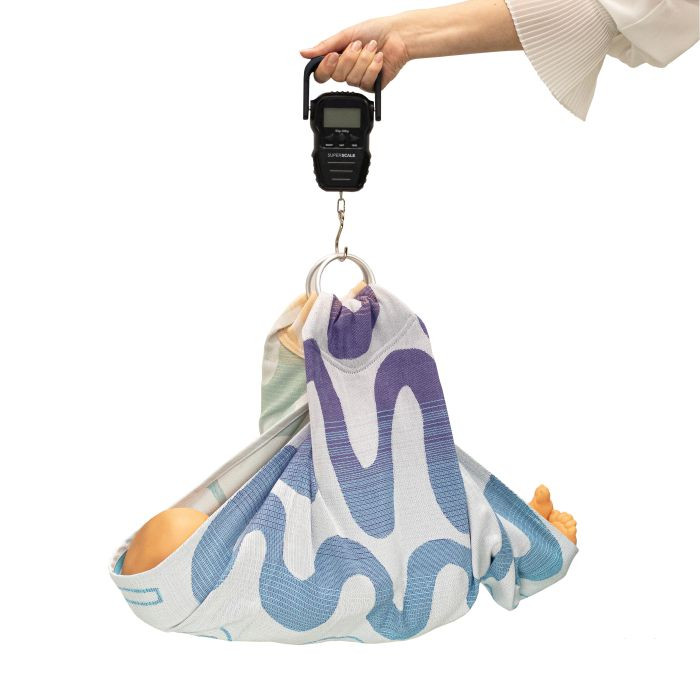 Supermama.baby Tuląca waga dla noworodka-Summer Waves Sky