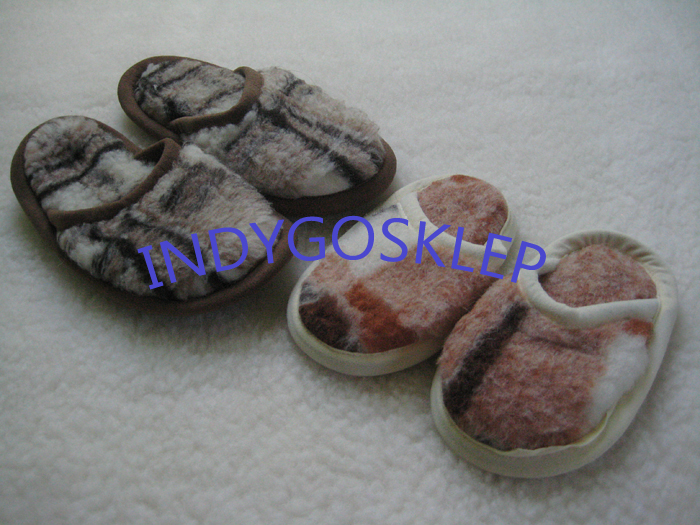 papcie / laczki wełniane merynos