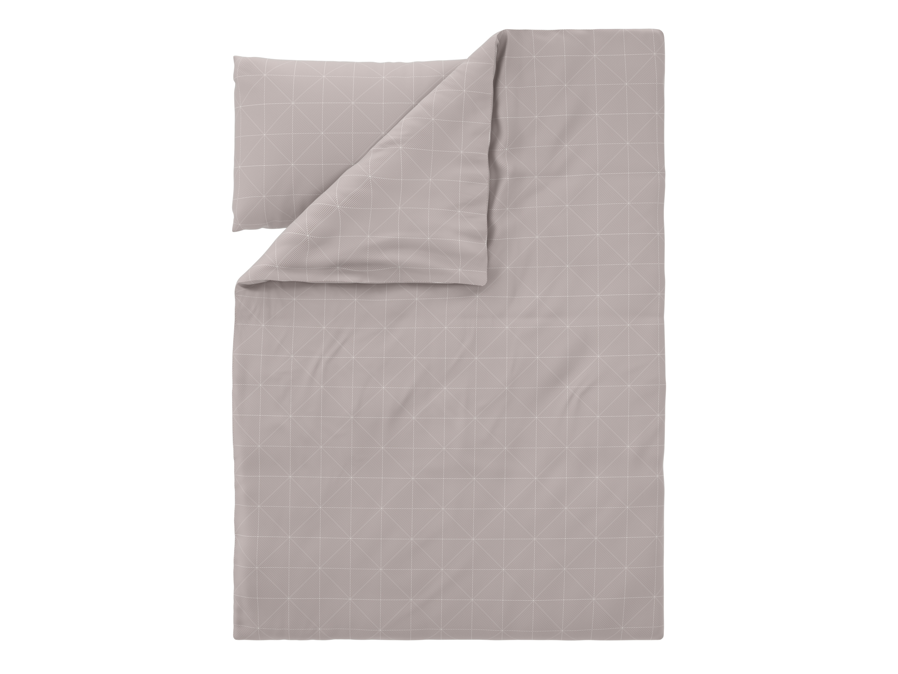 Livarno Pościel satynowa z mikrofibry, 140 x 200 cm Geometria/beżowy