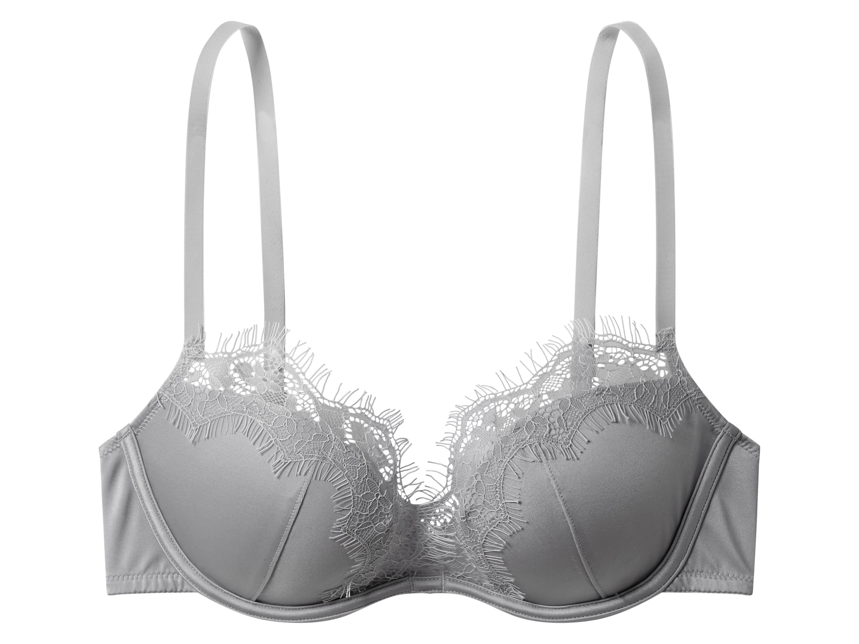 esmara Biustonosz damski z fiszbinami Srebrny, 85C