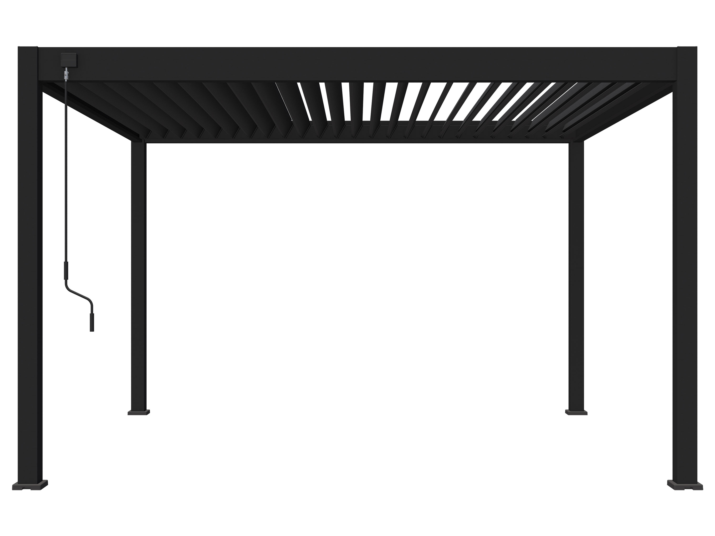 Pergoline Aluminiowe zadaszenie tarasowe Superior Antracytowy, 3,6x4 m