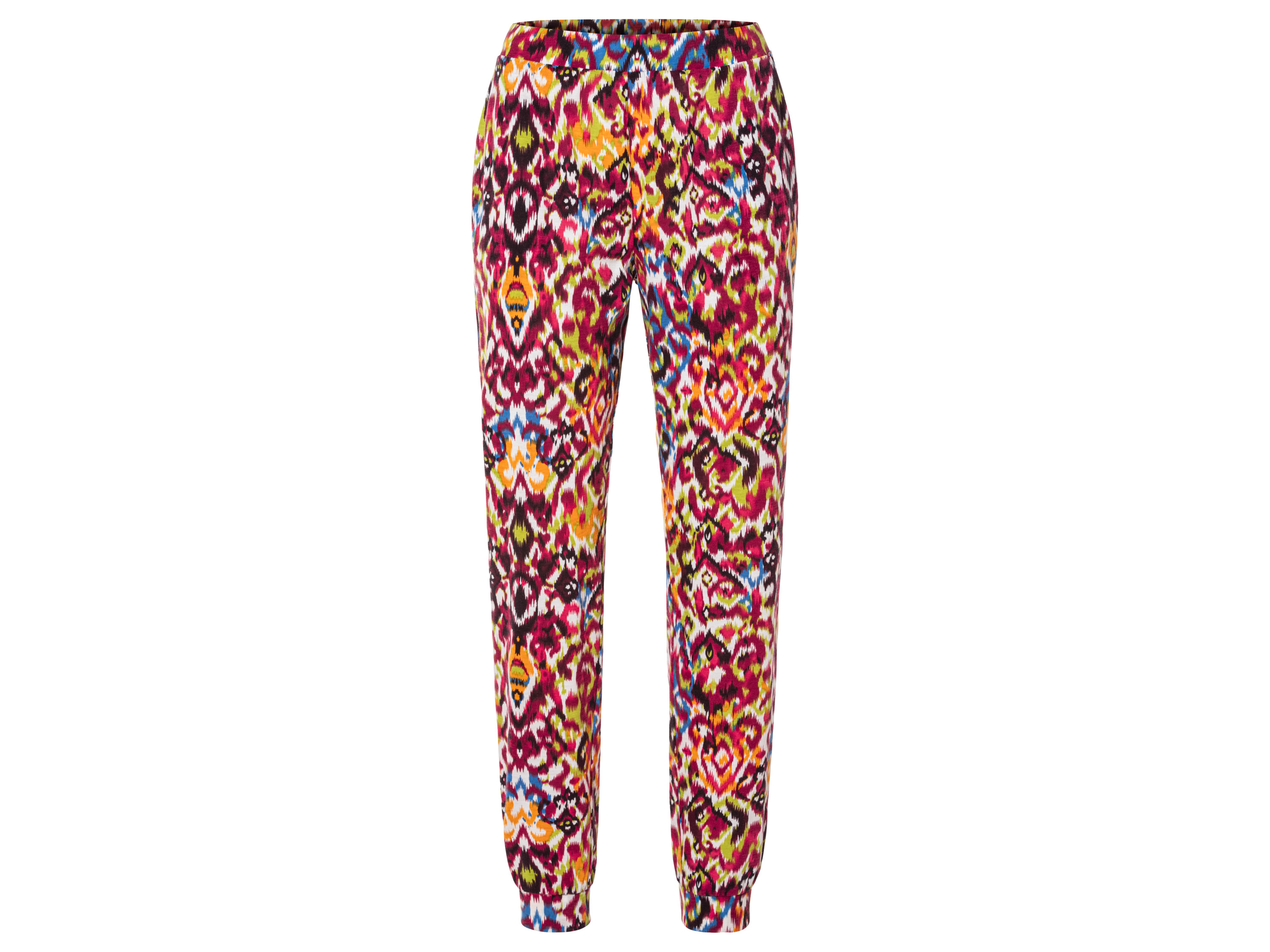 esmara Spodnie damskie na lato z kieszeniami S 36/38, Czerwony/pomarańczowy/niebieski