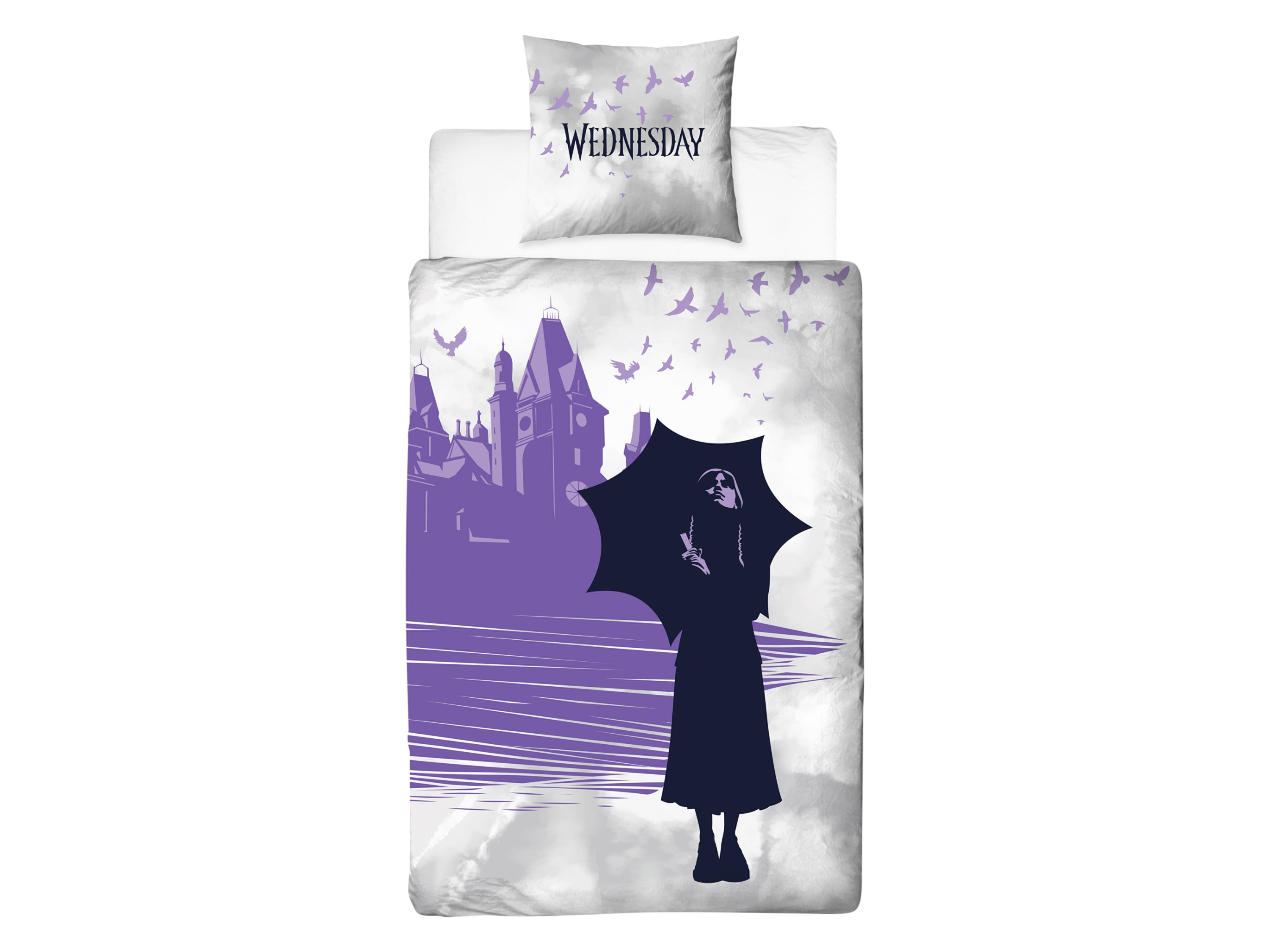 Pościel Wednesday, 140 x 200 cm Fioletowy