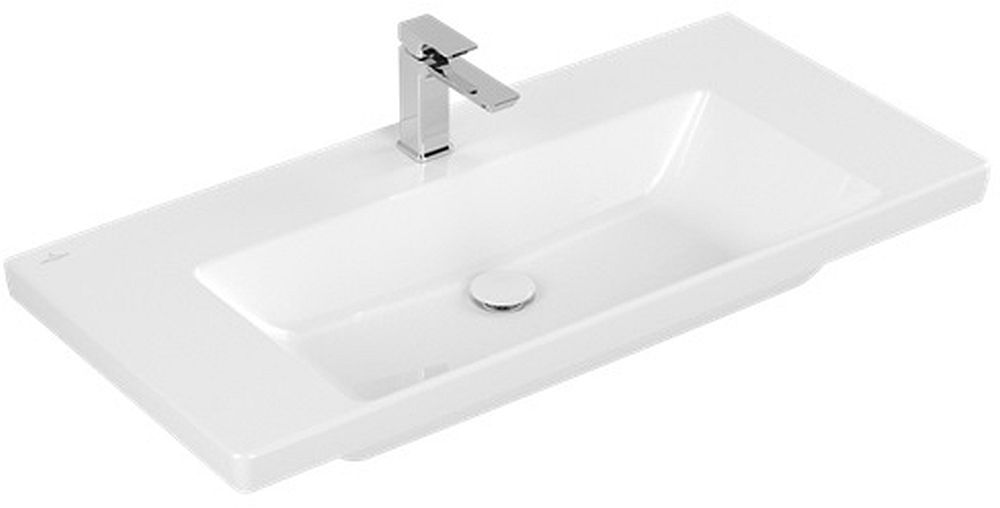 Darmowa Dostawa - Umywalka 100x47 cm prostokątna ścienna biała Villeroy & Boch Subway 3.0 4A70A2R1