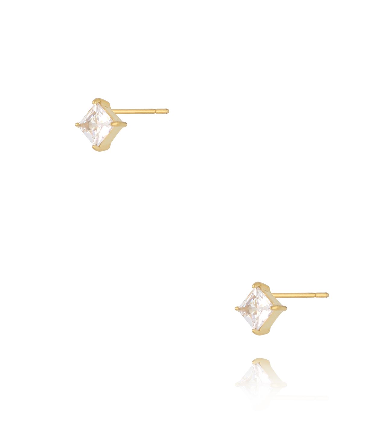 Kolczyki wkrętki z kryształkiem Luce di Zircone KSA1947