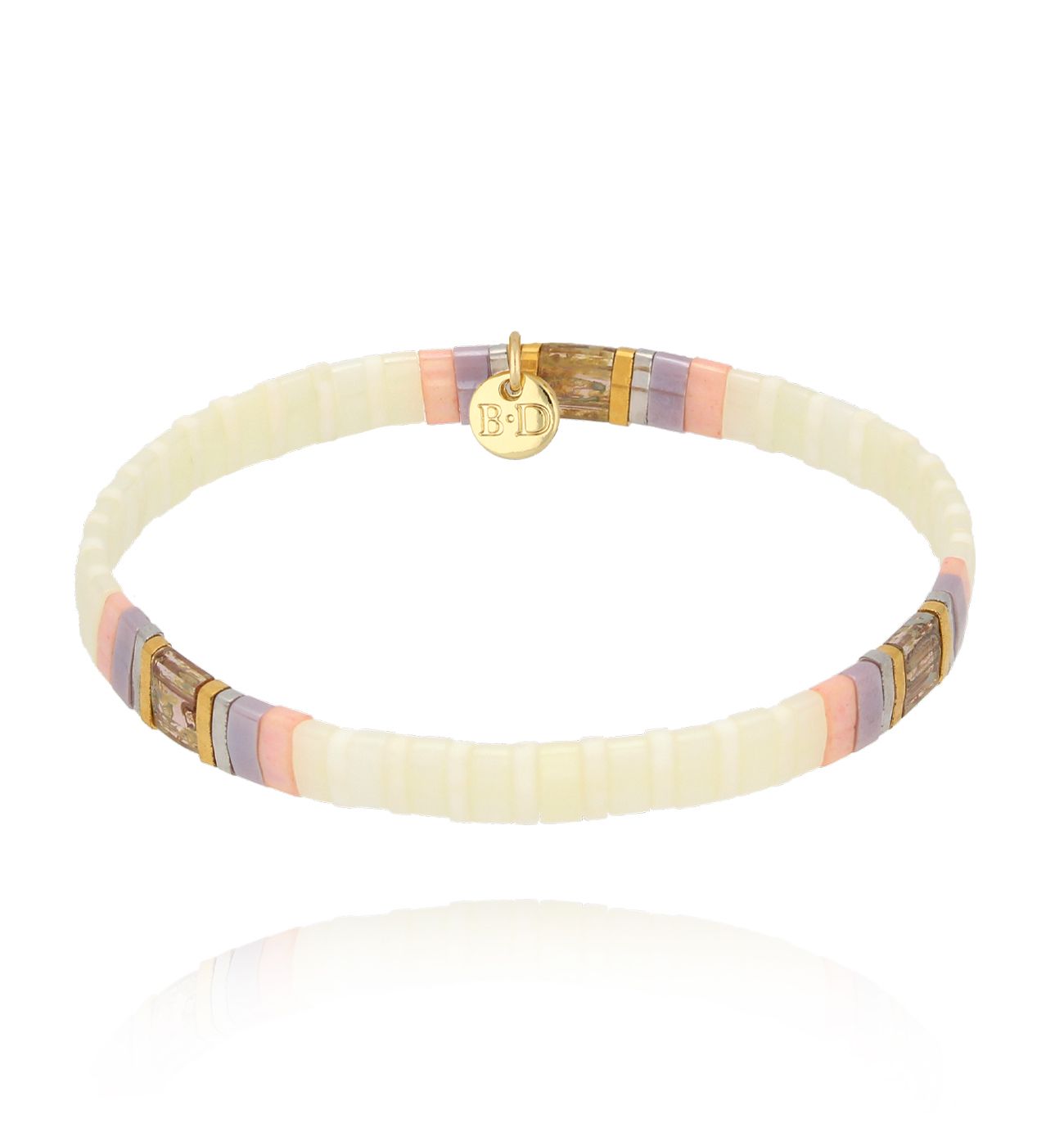 Bransoletka kremowa Yummy - By Dziubeka