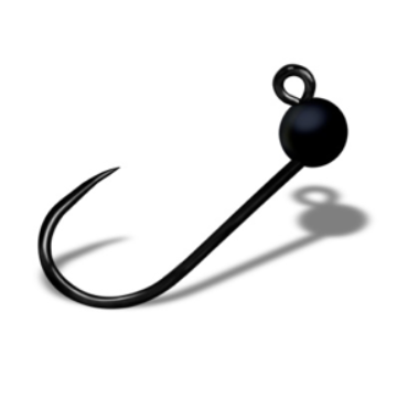 Gurza Główka Trout Tungsten Beads J1 black #4 0,75g