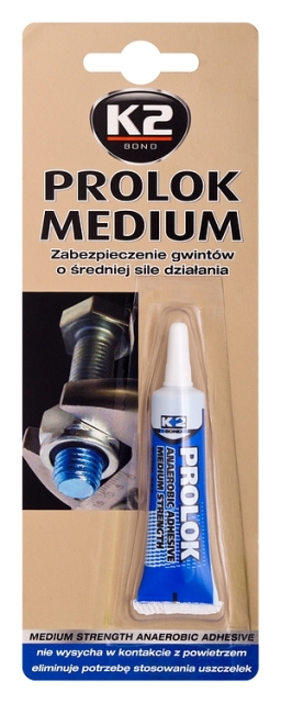 K2 PROLOK MEDIUM KLEJ DO GWINTÓW I ŚRUB 6ML - Petrostar
