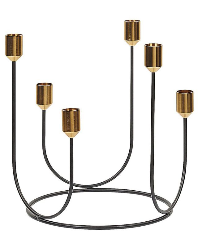 Świecznik Panay Metal 25 cm Czarny 1 szt.