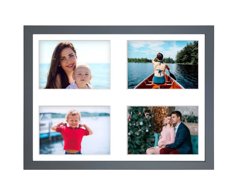 Ramka na 4 zdjęcia Hekla 30x40x4 galeria srebrny 1szt.