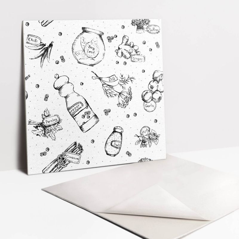 Kafelki samoprzylepne Tulup 30x30 cm Abstrakcja czarno-biała 9 szt.