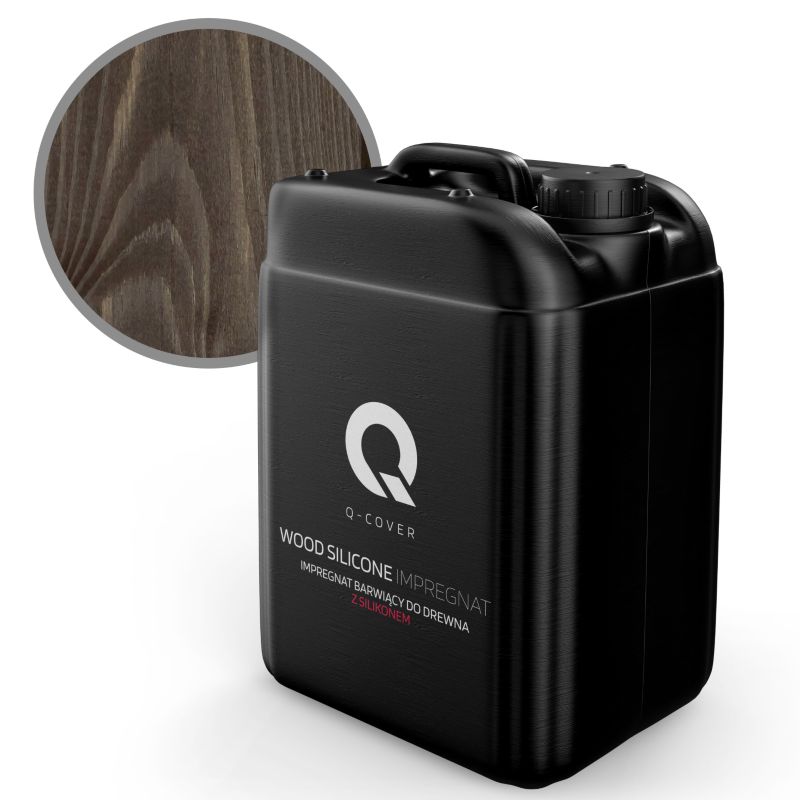 Impregnat Barwiący do Drewna z Silikonem 2w1 Q-Cover Palisander 10L