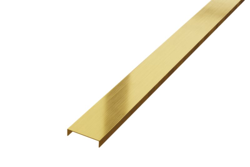 Profil metalowy rektyfikowany U Lambro złoty matowy 4cm x 270cm 1 szt.