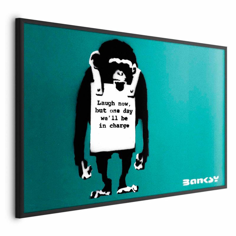 Plakat Artgeist Zła małpa 90x60 cm z ramą czarną bez marginesu 1 szt