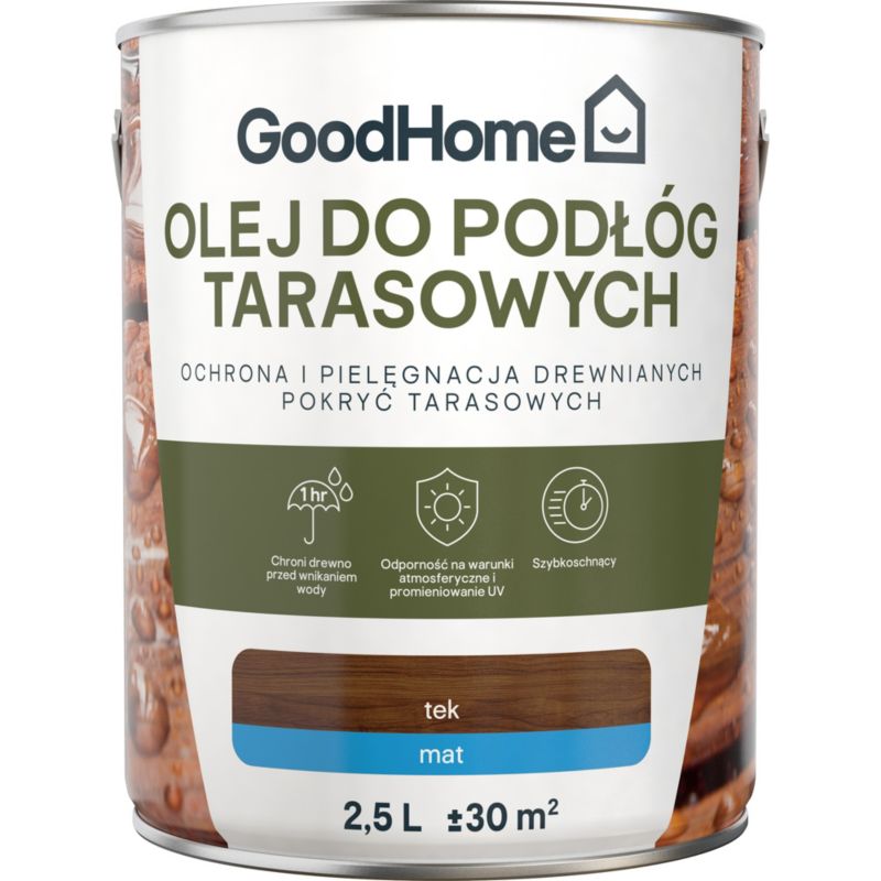 Olej do tarasów GoodHome teak 2,5 l