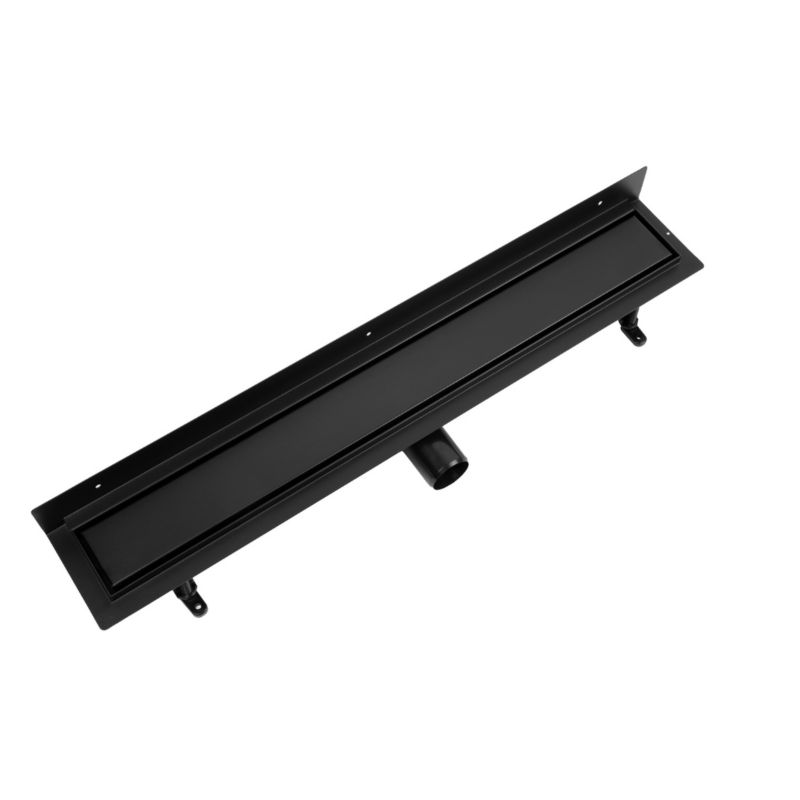 Odpływ liniowy przyścienny Vogi ruszt Duo pod płytkę 80 cm czarny 1 szt.