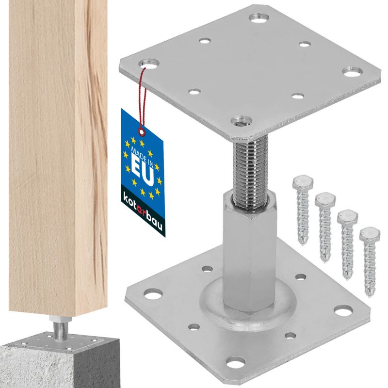 Wspornik słupa KOTARBAU regulowany w pionie 110x110 mm 1 szt.