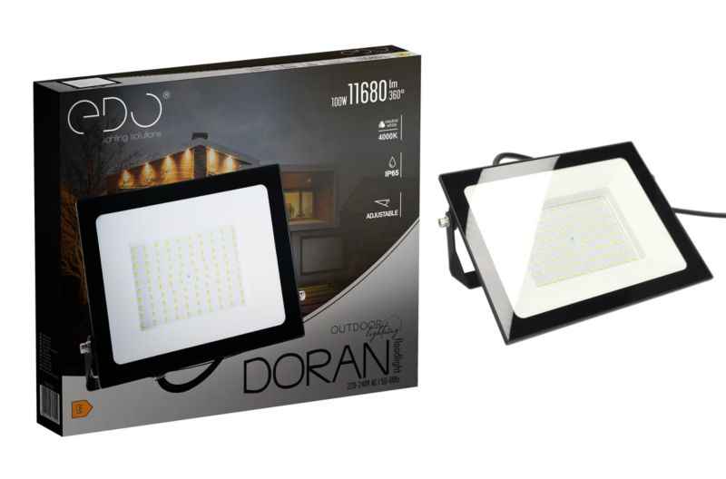 Naświetlacz Edo Doran LED 100W, 4000K, 11680lm, IP65, 220-240V 1 szt.