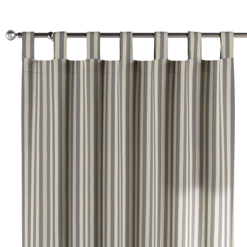 Zasłona na szelkach 1 szt. 130 x 260 cm Dekoria granatowo-białe pasy (1,5cm) 1 szt.