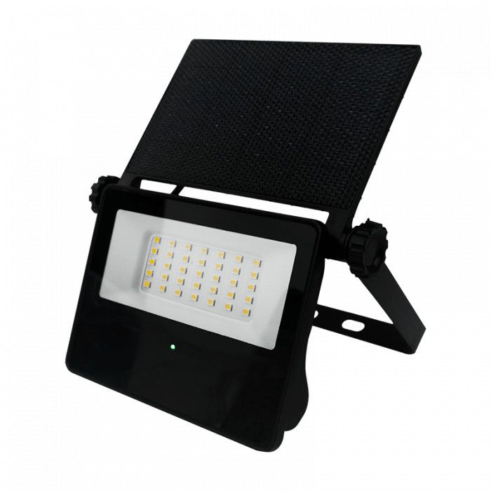 Naświetlacz solarny LED Ecolight czarny LED 4000K 400lm czujnik ruchu IP65 wym: 9,2 x 12,2 x 3,2 cm aluminium - 1 szt.