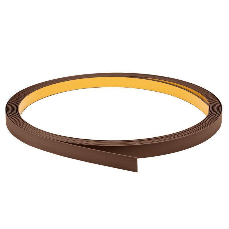 Płaskownik twardy PCV QUEST, lamele samoprzylepne, samoprzylepny 30 mm, ozdobna listwa płaska, brąz, 10 m, 1 szt.