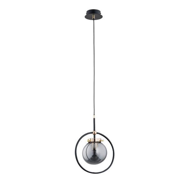 Lampa wisząca Alfa Akira 8368 czarno-złota 24 cm szerokości 1xE27 x 15W 1 szt.