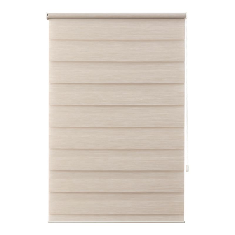 Roleta dzień/noc GoodHome Elin 77,3 x 160 cm jasnobeżowa