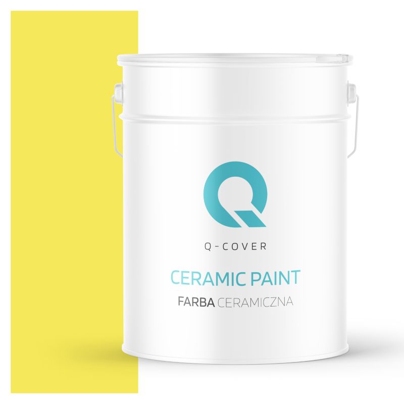 Farba Ceramiczna Do Ścian i Sufitów Q-Cover Cytrynowy H7276 Głęboki Mat 10L