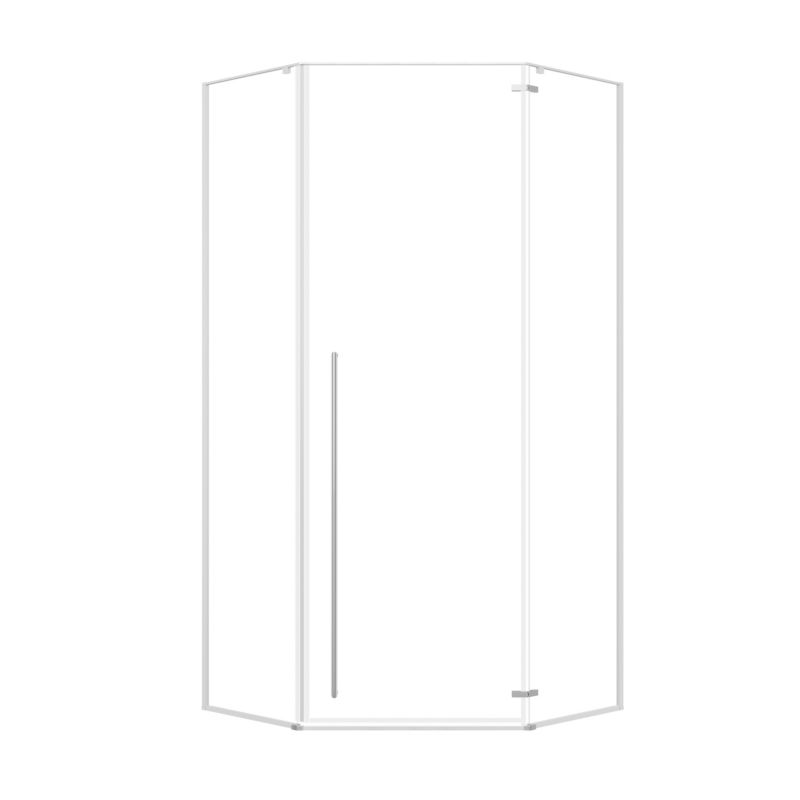 Kabina prysznicowa SEVANTE 80x80 pięciokątna uchylna CAPRI chrom 1 szt.