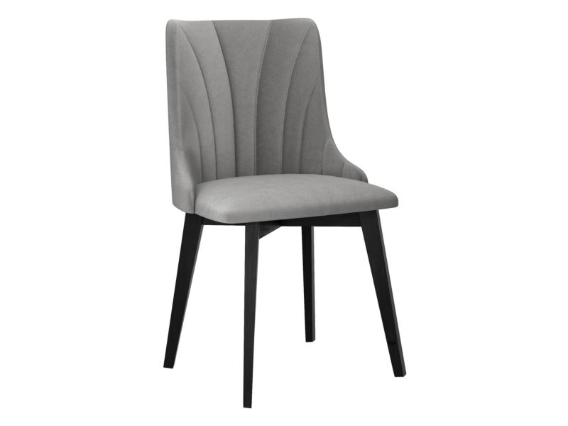 Krzesło MIRJAN 24 tapicerowane Monti V Pik muszelka czarny/jasny szary 1 szt.