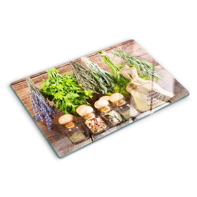 Deska szklana Tulup 80x52 cm Ziołowy Bukiet 1 szt.