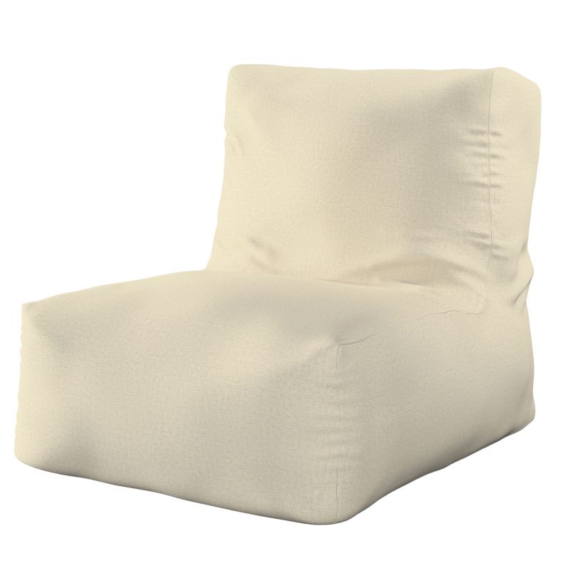 Pufa- fotel Dekoria 67 x 31 x 75 cm ecru szenil 1 szt.