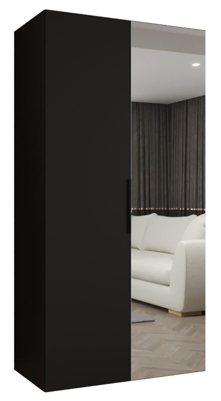 Szafa uchylna Abiks MARBELLA 2 100 wys 202 cm Czarny + Czarny 1 szt