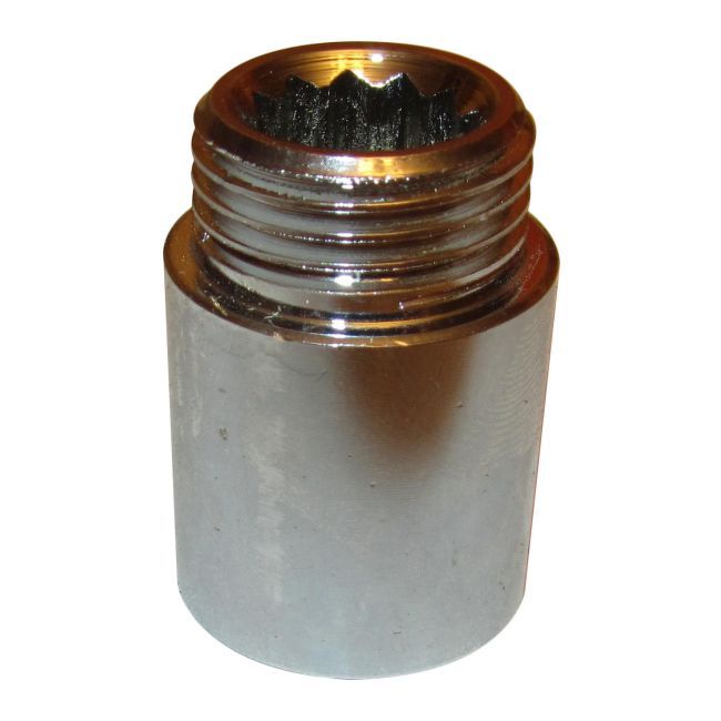 Przedłużka chrom gwint wewnętrzny / zewnętrzny 1/2" 25 mm