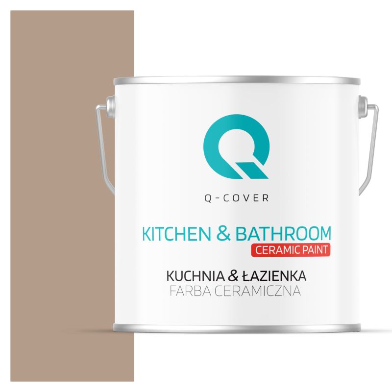 Farba Ceramiczna Kuchnia & Łazienka Q-Cover Orzechowy H4934 Głęboki Mat 5L